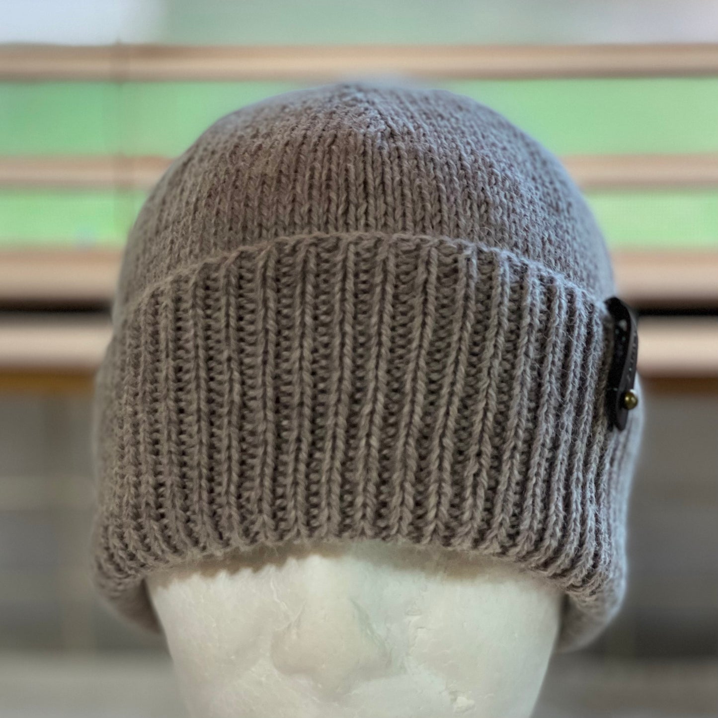 KeepSake Classic Hand Knitted Beanie - Swiss Brown