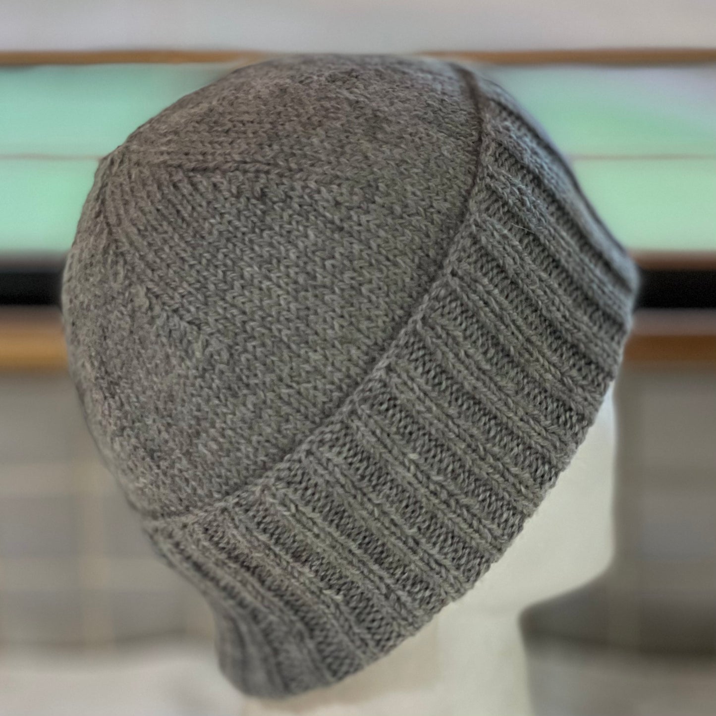 KeepSake Classic Knit Handmade Beanie - Silver