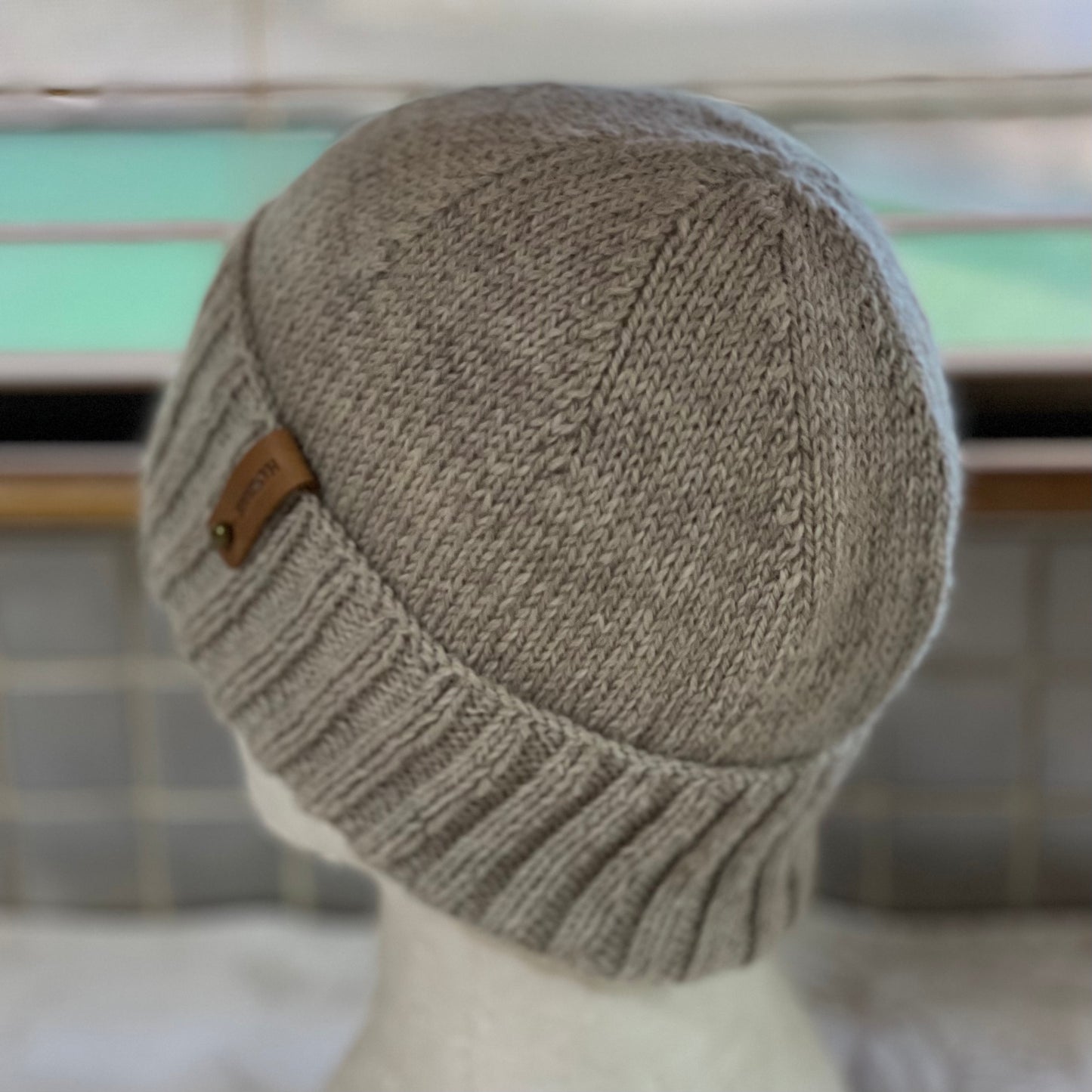 KeepSake Classic Knit Handmade Beanie - Mushroom
