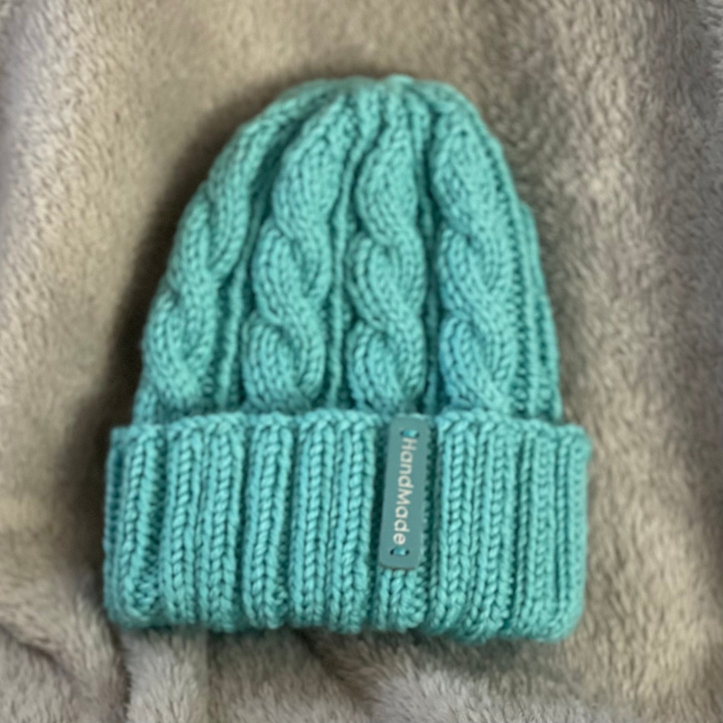 Dreamtime Australian Merino Hand knitted Baby Beanie