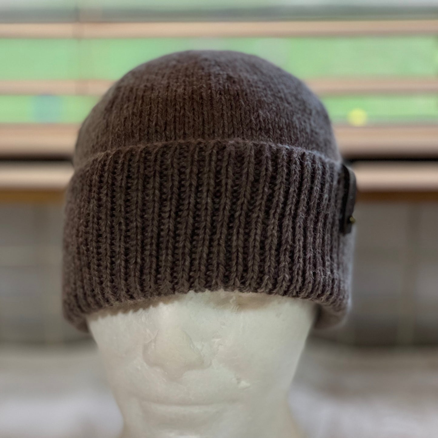 KeepSake Classic Hand Knitted Beanie - Wood