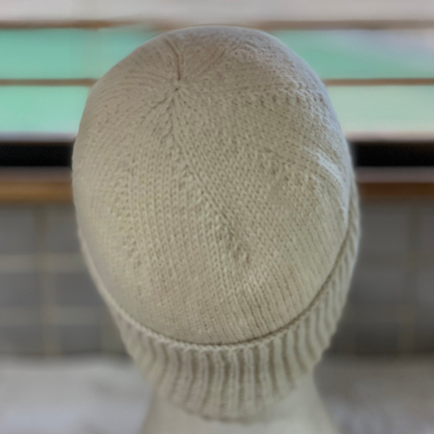 KeepSake Classic Hand Knitted Beanie - Cream