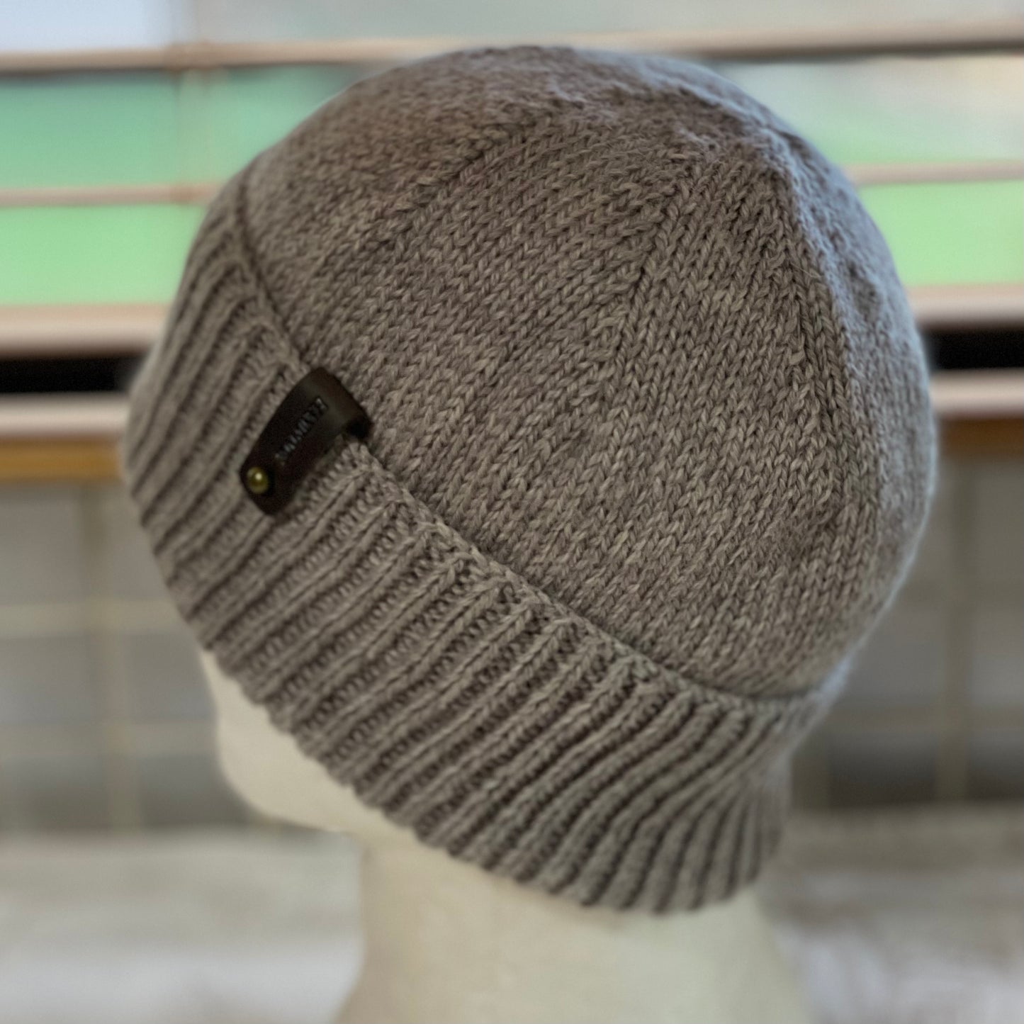 KeepSake Classic Hand Knitted Beanie - Swiss Brown