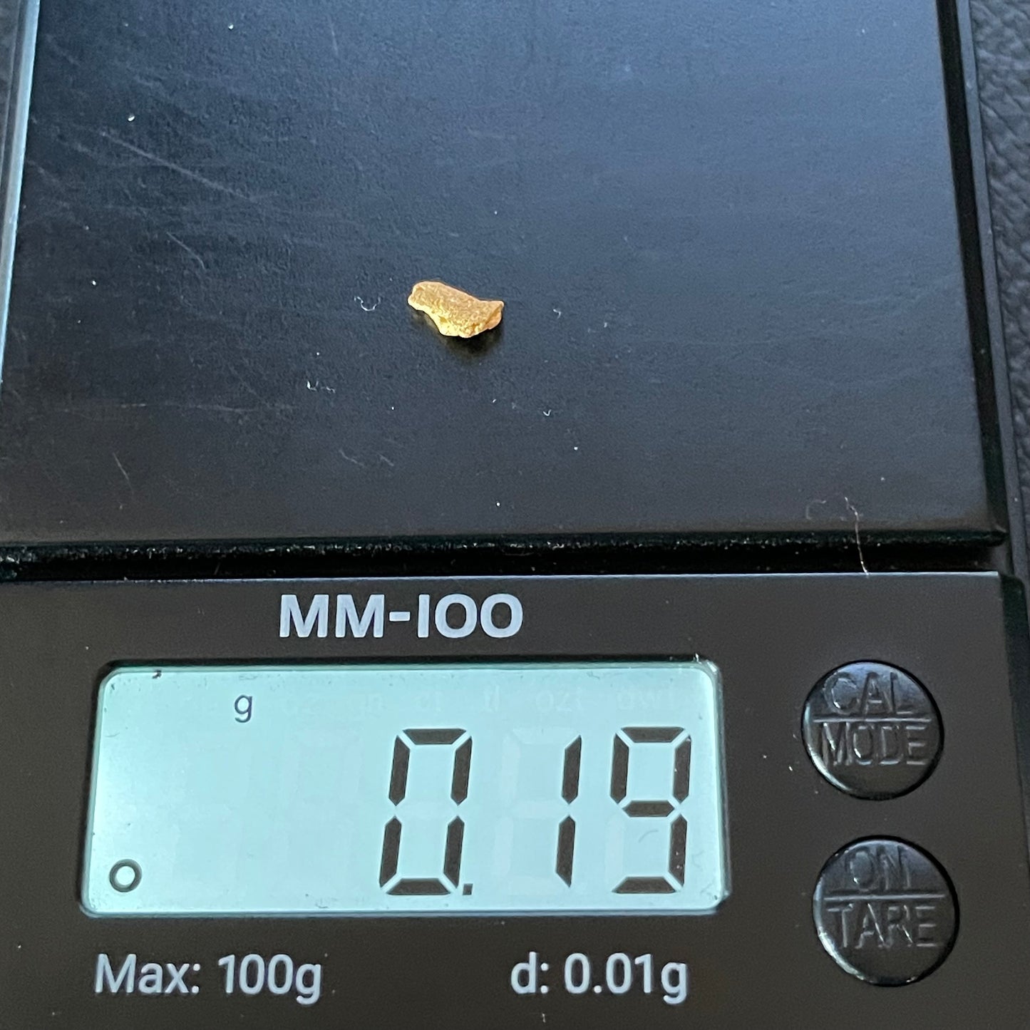 Natural Gold Nugget 0.19 gram