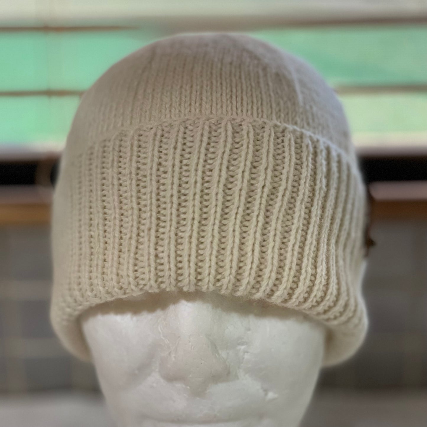 KeepSake Classic Hand Knitted Beanie - Cream