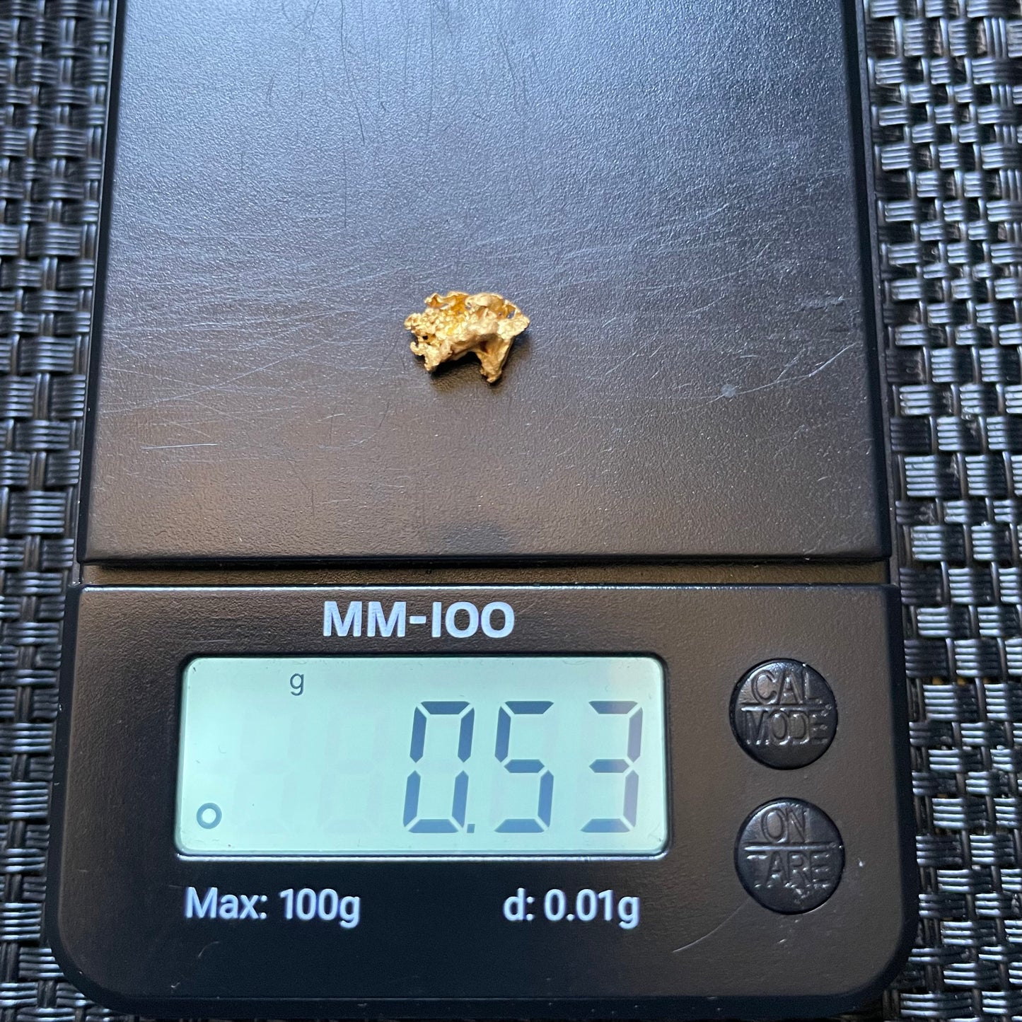 Natural Gold Nugget 0.53 grams