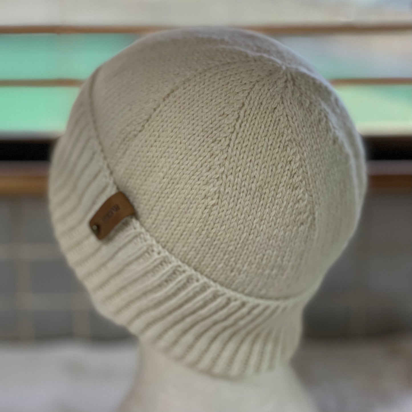KeepSake Classic Hand Knitted Beanie - Cream
