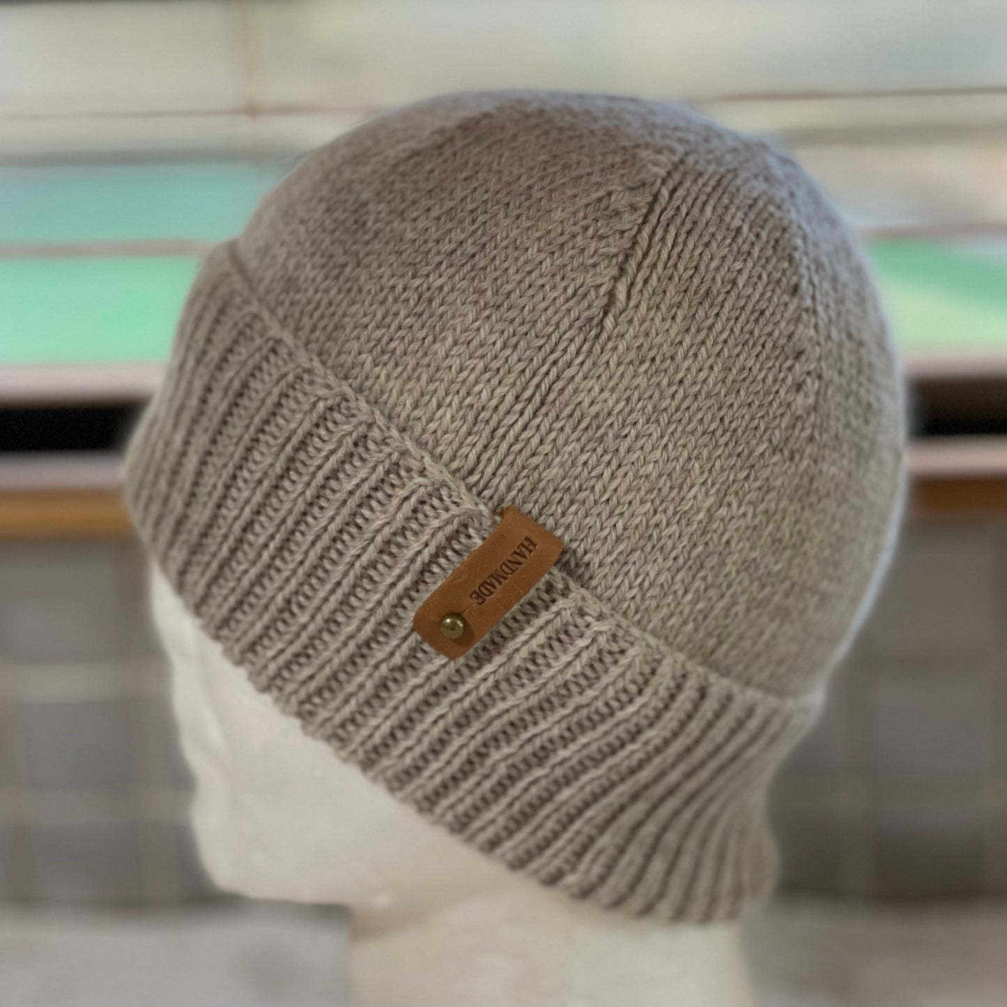 KeepSake Classic Hand Knitted Beanie - Mushroom