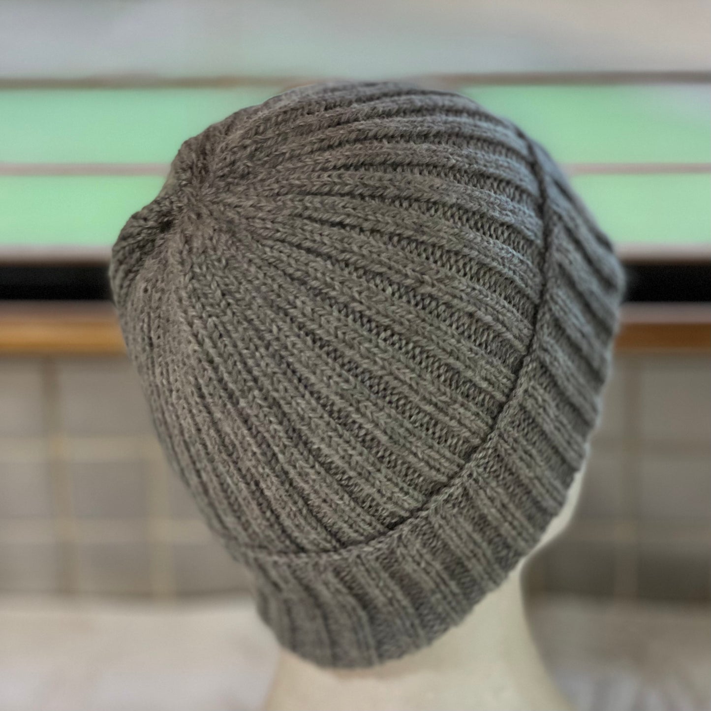 KeepSake Classic Rib Hand Knitted Beanie - Silver
