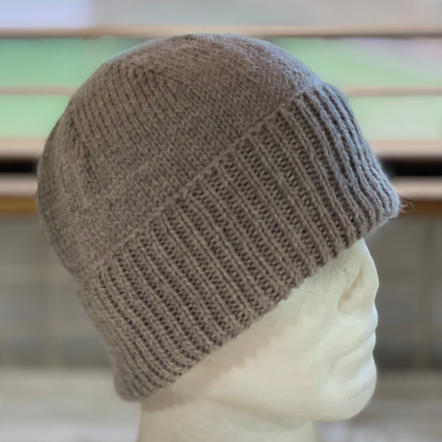 KeepSake Classic Hand Knitted Beanie - Swiss Brown