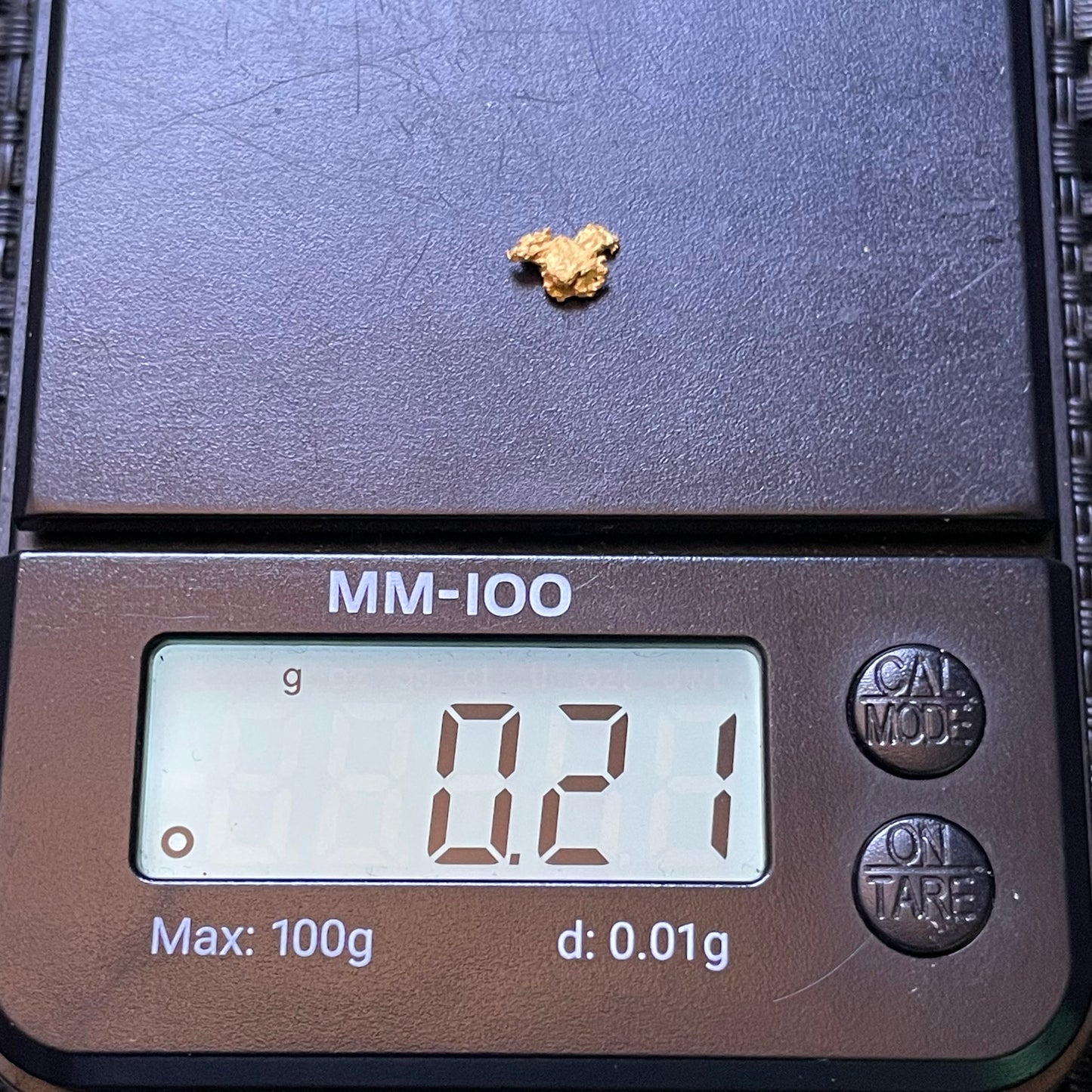 Natural Gold Nugget 0.21 grams