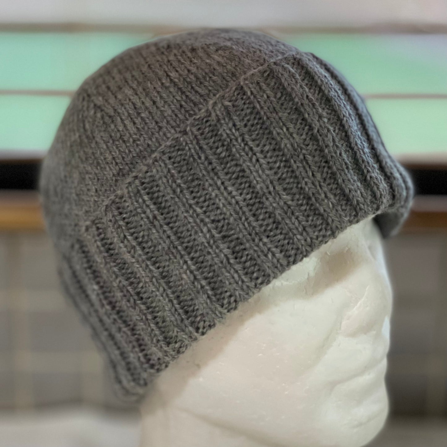 KeepSake Classic Knit Handmade Beanie - Silver