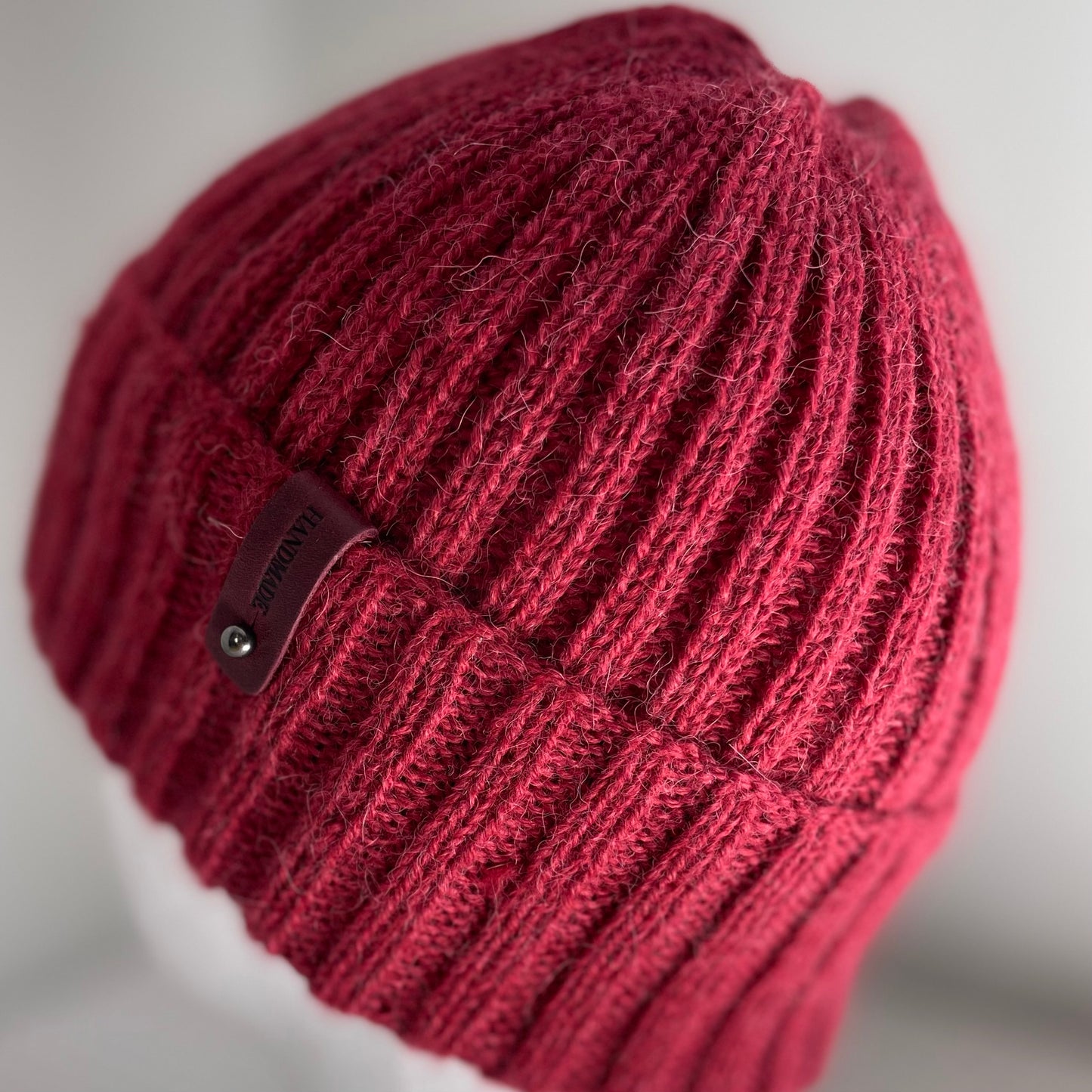 Heirloom Classic Rib Australian Alpaca Hand Knitted Beanie