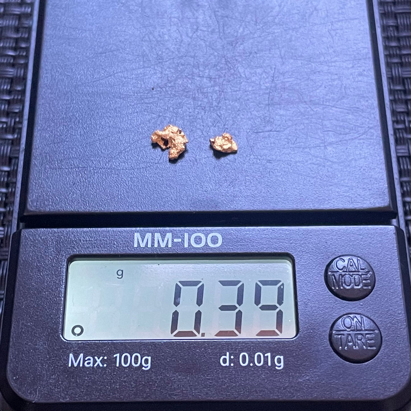 Natural 0.39 gram Hand Prospected West Australian Gold Nuggets