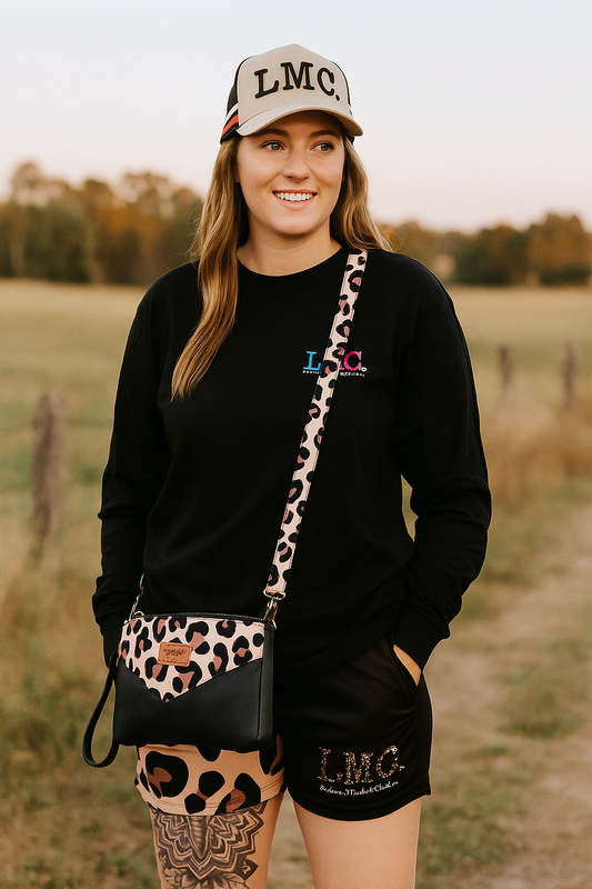 Dusty Miller Leopard Print with Cowhide – Crossbody Bag & Coin Purse Set