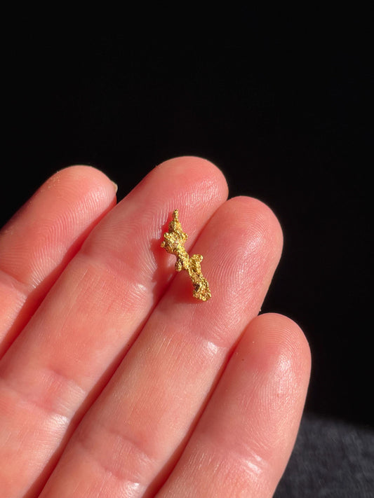 Natural 0.8 gram Hand Prospected West Australian Gold Nugget