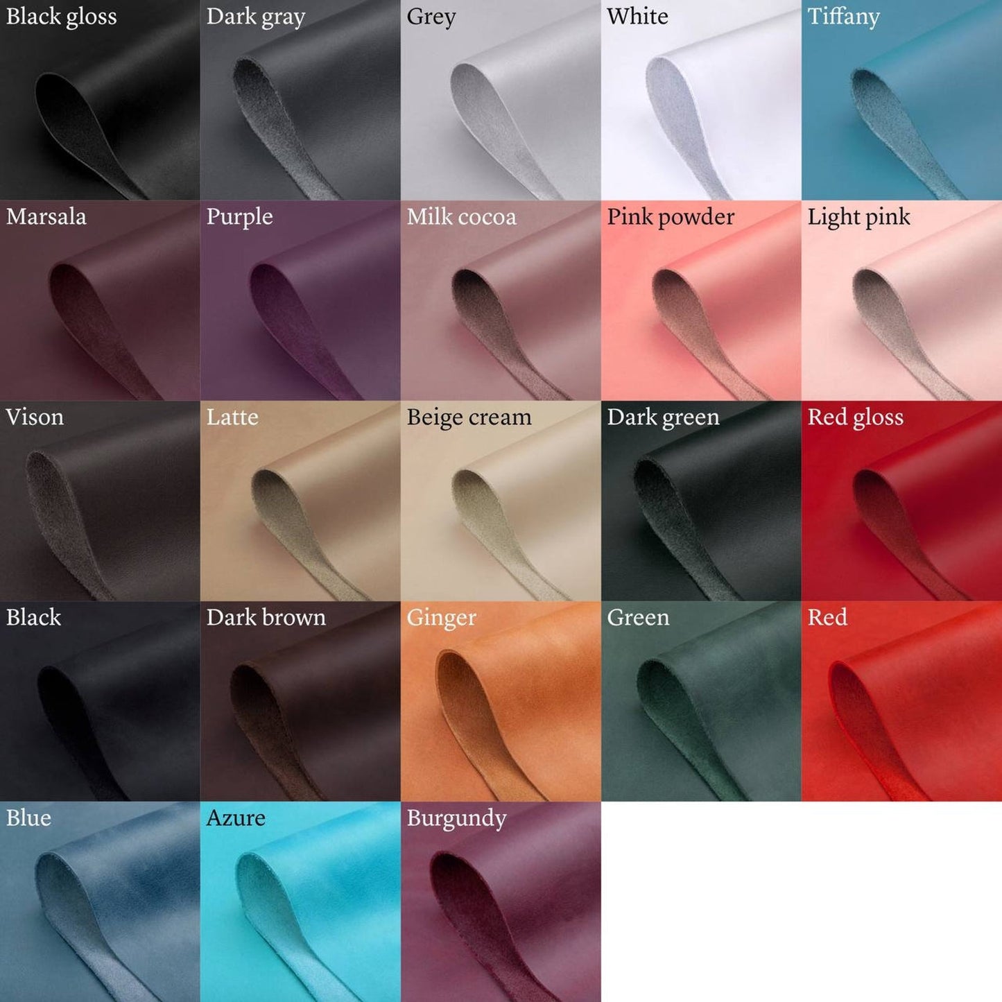 Handmade Leather Tags