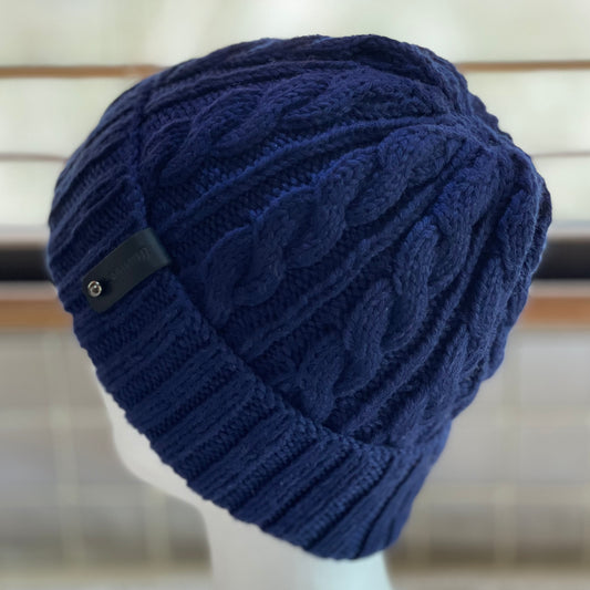 Dreamtime Cable Pattern Australian Merino Hand knitted Beanie