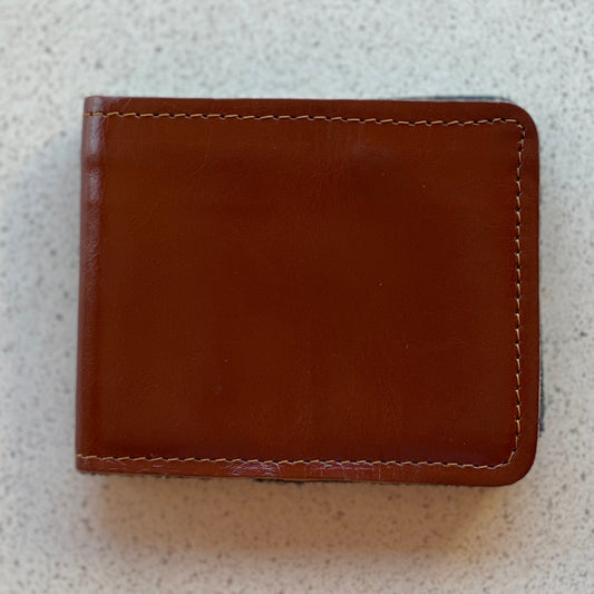 Hand Crafted Buffalo Leather Wallet - Tan