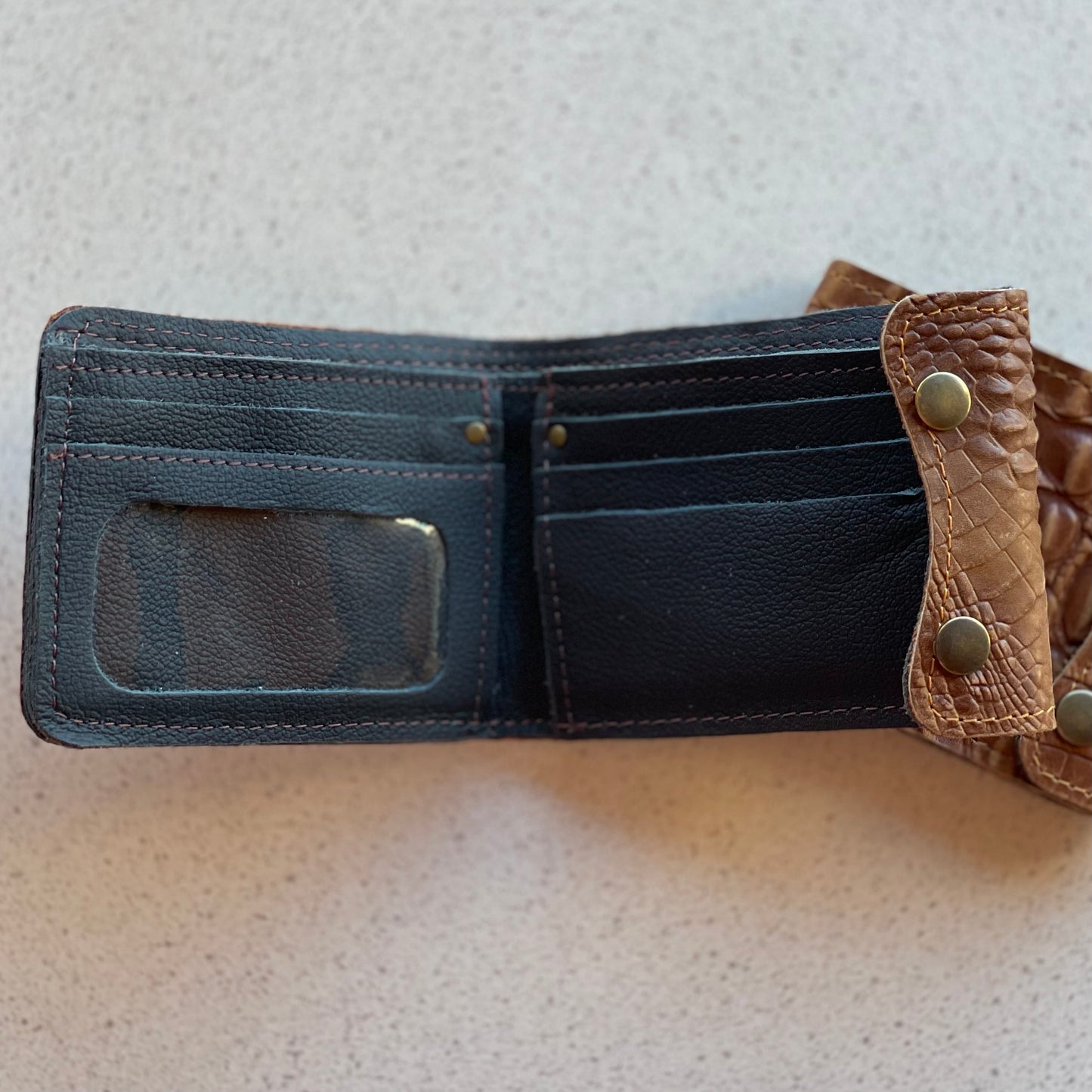Hand Crafted Leather Wallet - Tan