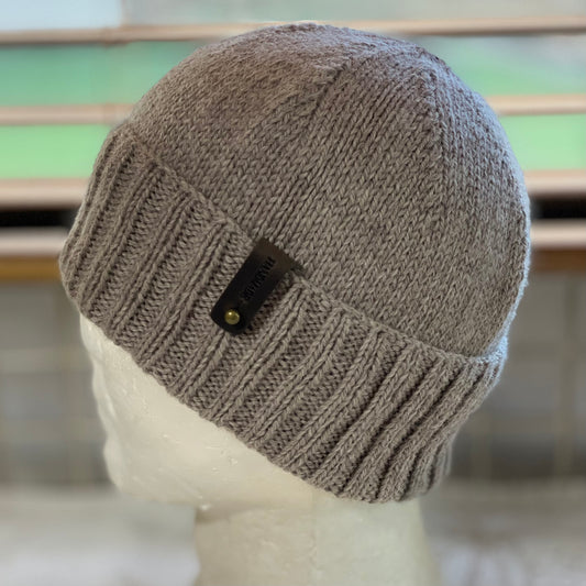 KeepSake Classic Knit Handmade Beanie - Swiss Brown