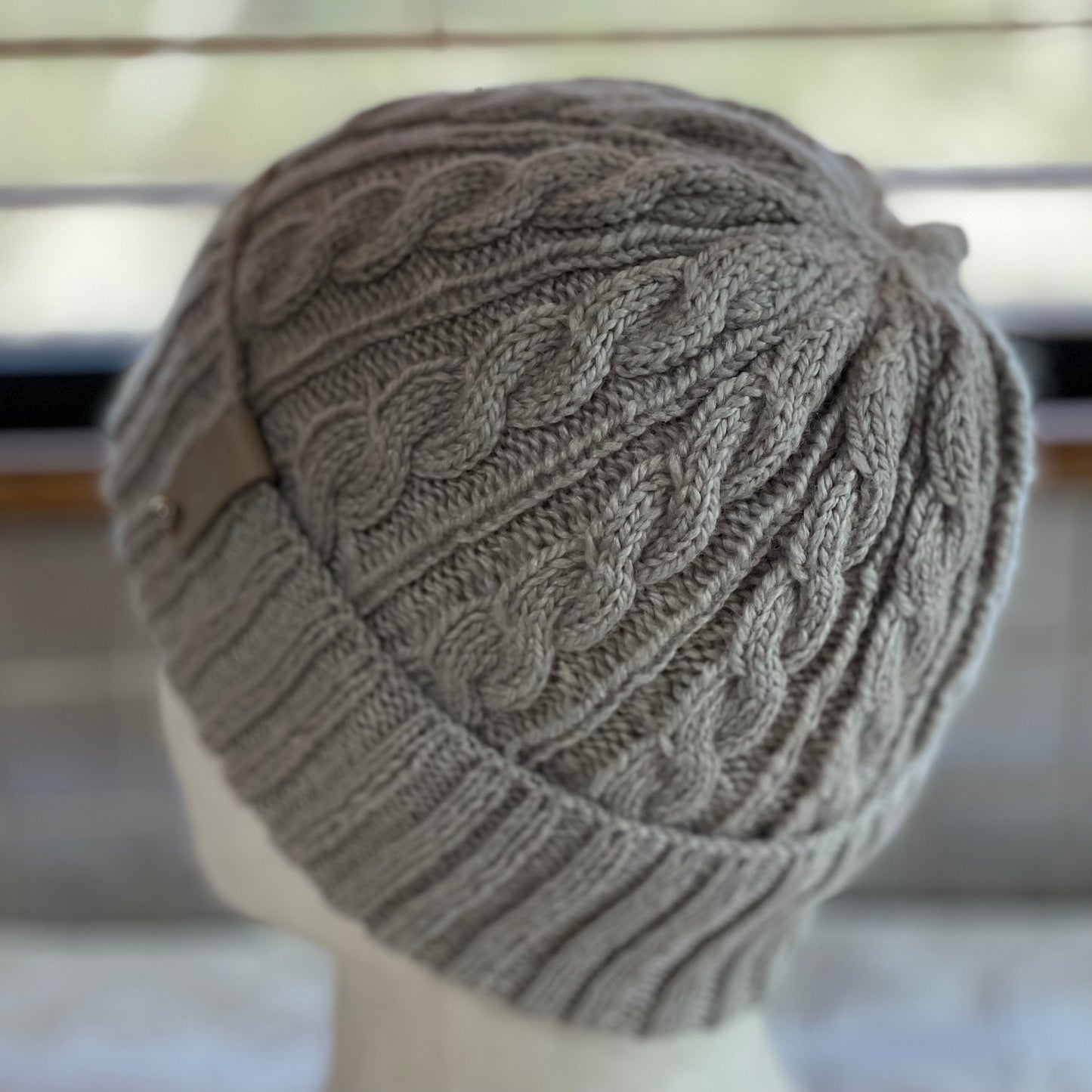 Arcadia Cable Pattern Hand Knitted Beanie