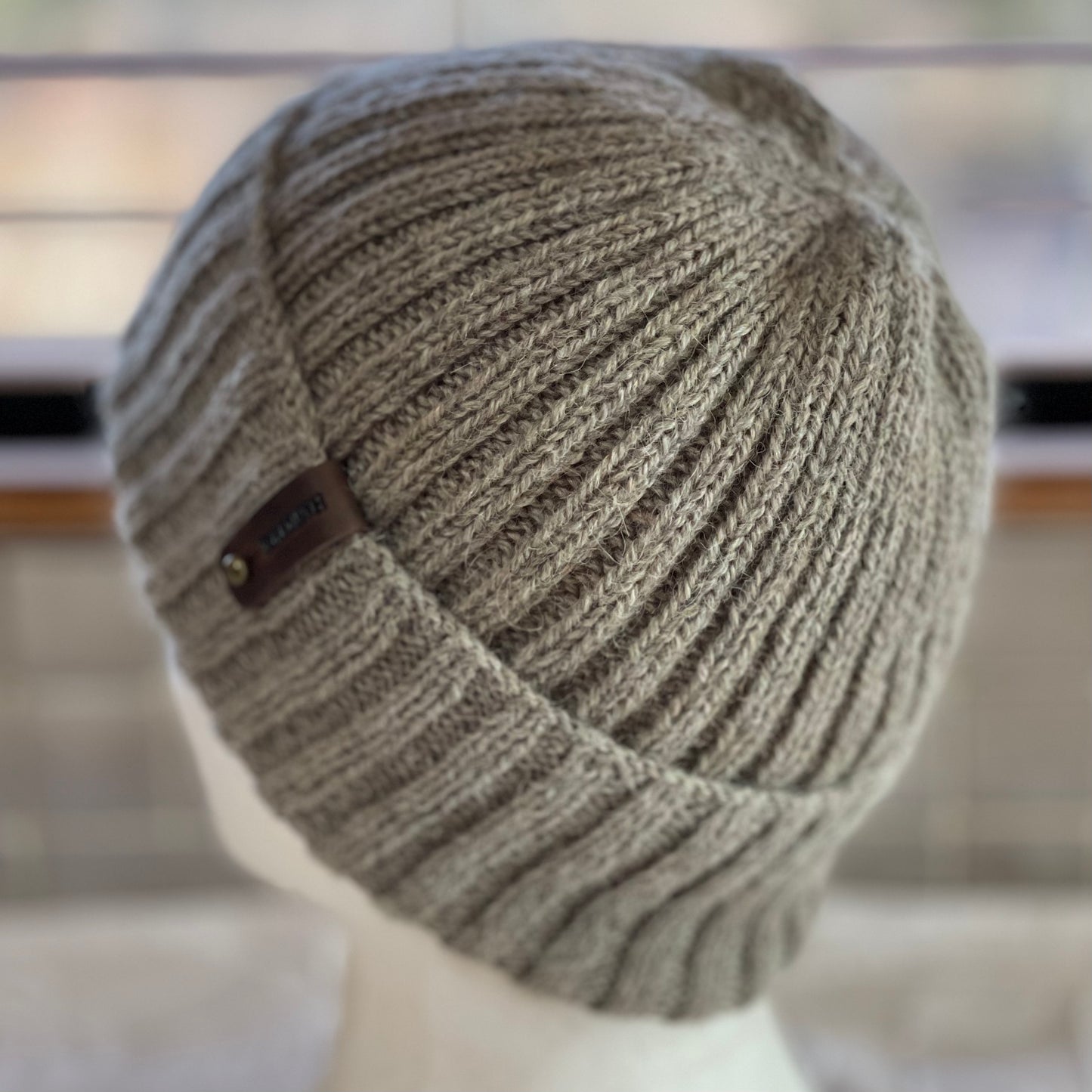 Heirloom Classic Rib Australian Alpaca Hand Knitted Beanie